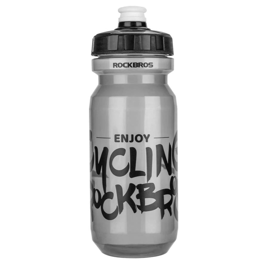 ROCKBROS botella de agua 600 ml PP5 sin BPA ciclismo deporte fitness funda antipolvo ligera a prueba de fugas negro gris verde blanco hydro jugs