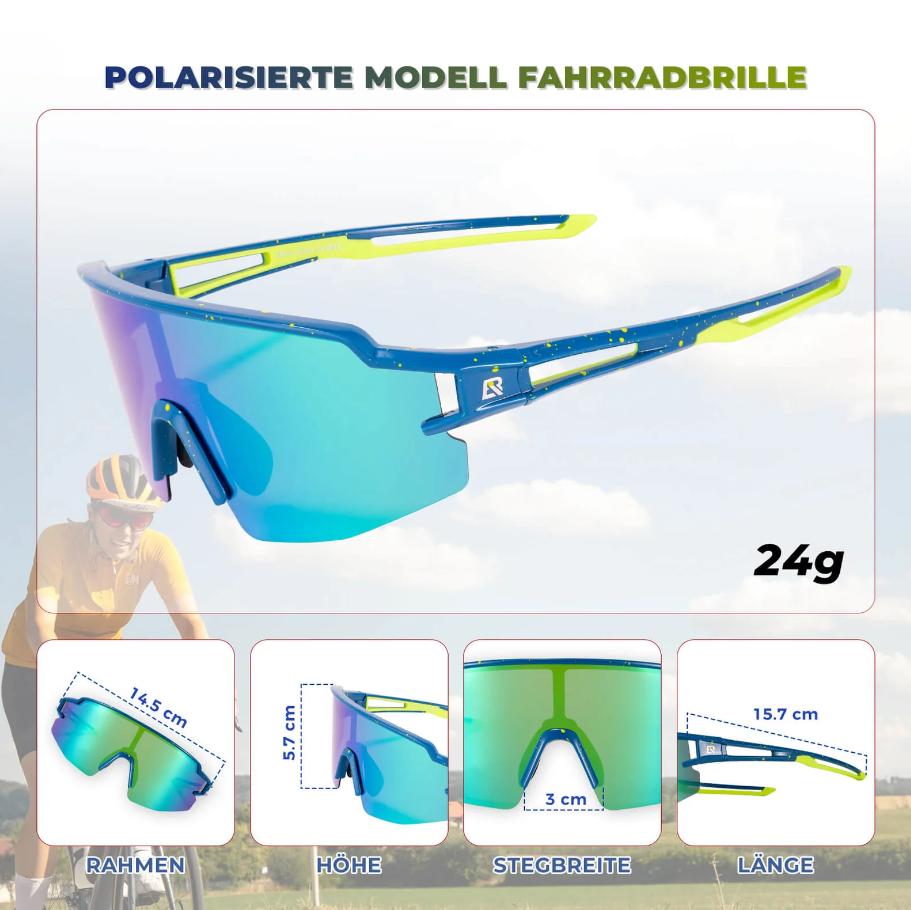 ROCKBROS Gafas Deportivas Polarizadas – Gafas de Ciclismo Antiviento con Protección UV400 ‍️ Ligeras, Estilosas y Resistentes – Perfectas para Ciclismo, Correr, Aire Libre & Urbano & Diario ️ Unisex