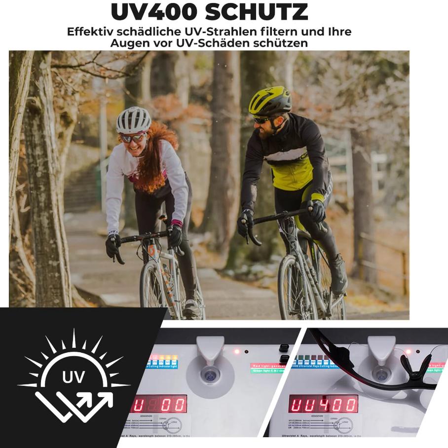 ROCKBROS Gafas de ciclismo polarizadas con lentes intercambiables protección UV deportivas unisex gafas pp