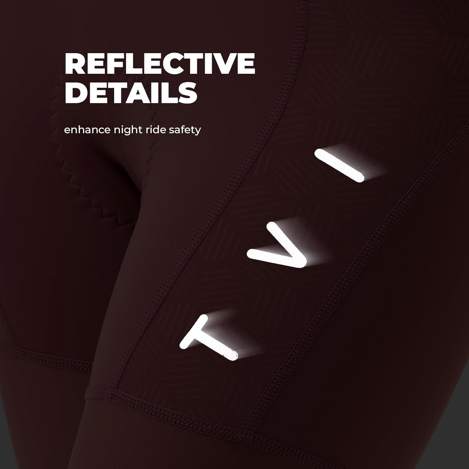 Pantalón corto de ciclismo ROCKBROS TVI para mujer, acolchado y reflectante, con bragueta magnética, tiro alto y alta elasticidad, para bicicleta de carretera y MTB