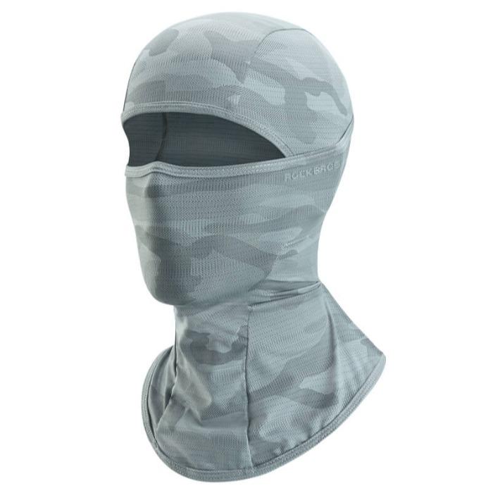 ROCKBROS balaclava de verano, cubrebarbilla refrescante con protección UV y tejido Ice Silk (UPF 50+), ultraligero y transpirable, compatible con casco para ciclistas, motociclistas y usuarios de patinetes eléctricos