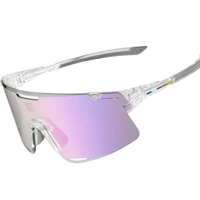 ROCKBROS Road-to-Sky BOUNDLESS Gafas de Ciclismo Fotocromáticas – Cristales & Varillas Intercambiables, TAC Polarizadas & Revestimiento REVO, Protección UV400, Ultraligeras 25g Montura TR, Ergonómicas, Ideales para Ciclismo, Correr, Senderismo & Exterior