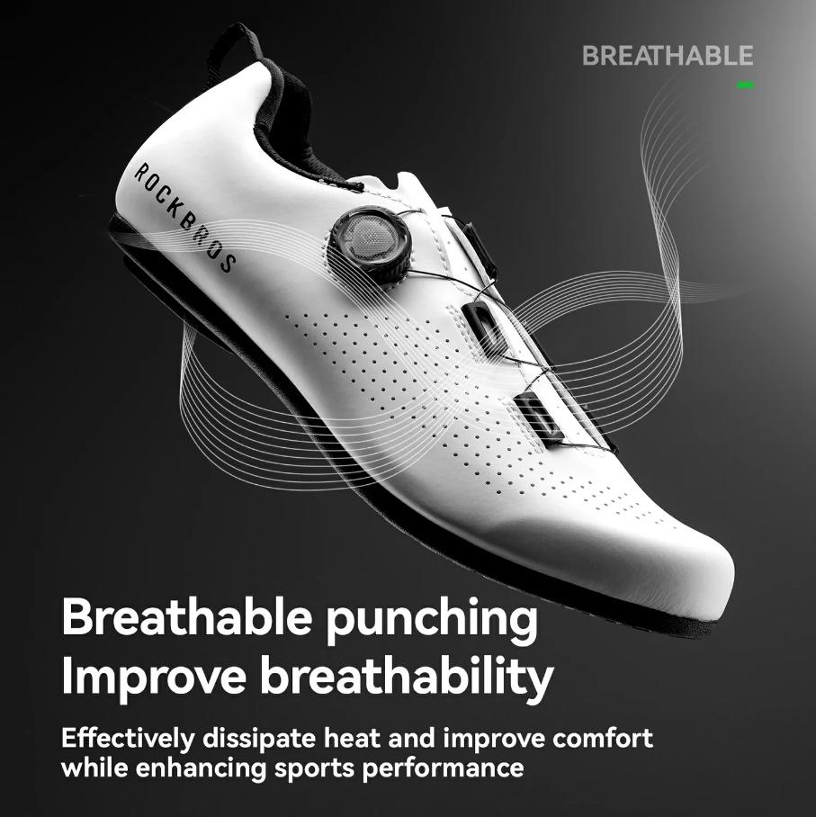 ROCKBROS zapatillas de ciclismo sin sistema de clips, transpirables, antideslizantes, para uso diario & ciudad, con cierre micro-dial | Cómodas para desplazamientos, ocio & trayectos urbanos