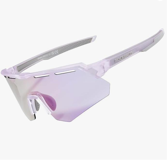 ROCKBROS Gafas de ciclismo Cambio de Color para Miopes Hombres Mujeres Corriendo al aire libre Deportes Bicicleta de carretera Gafas a prueba de viento
