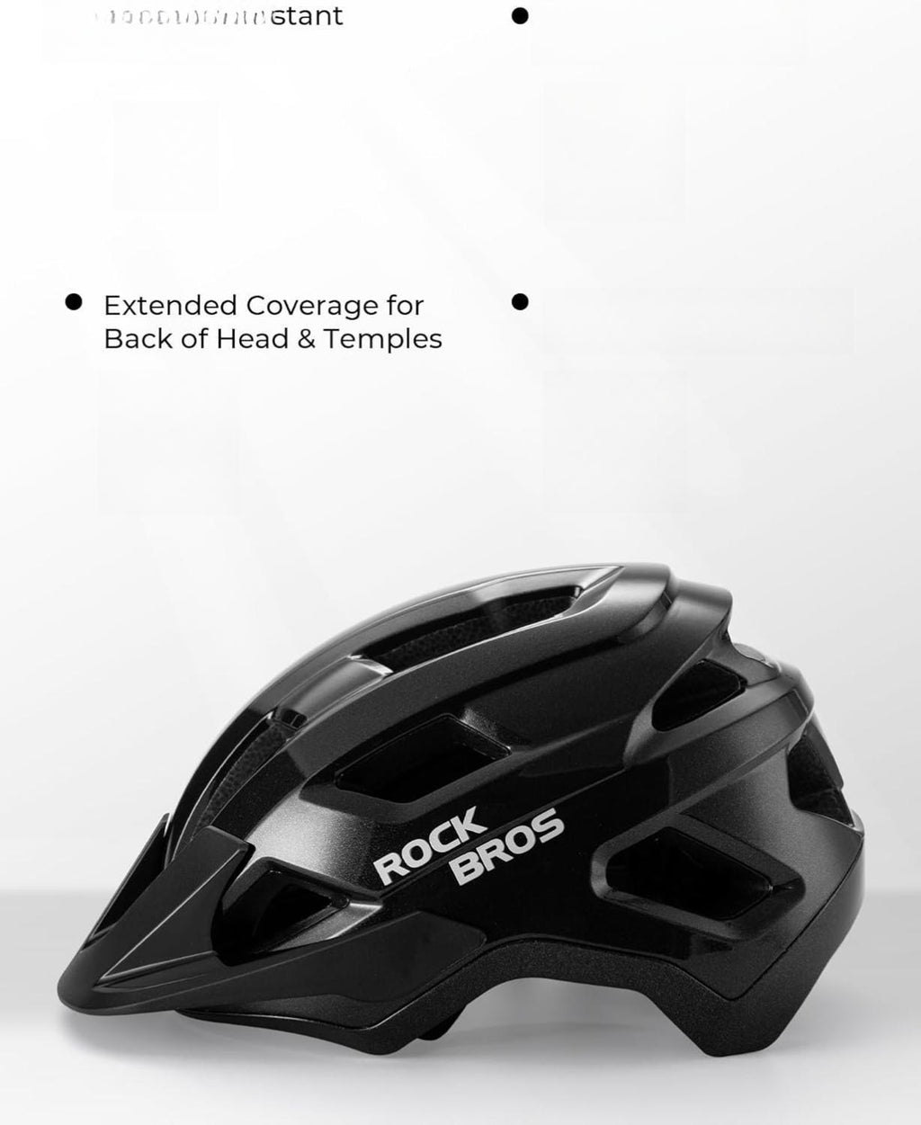 ROCKBROS casco de bicicleta certificado CE para jóvenes y niños con visera desmontable ajuste profundo seguro para MTB BMX descenso en bicicleta y patinaje con ventilación a 360 grados
