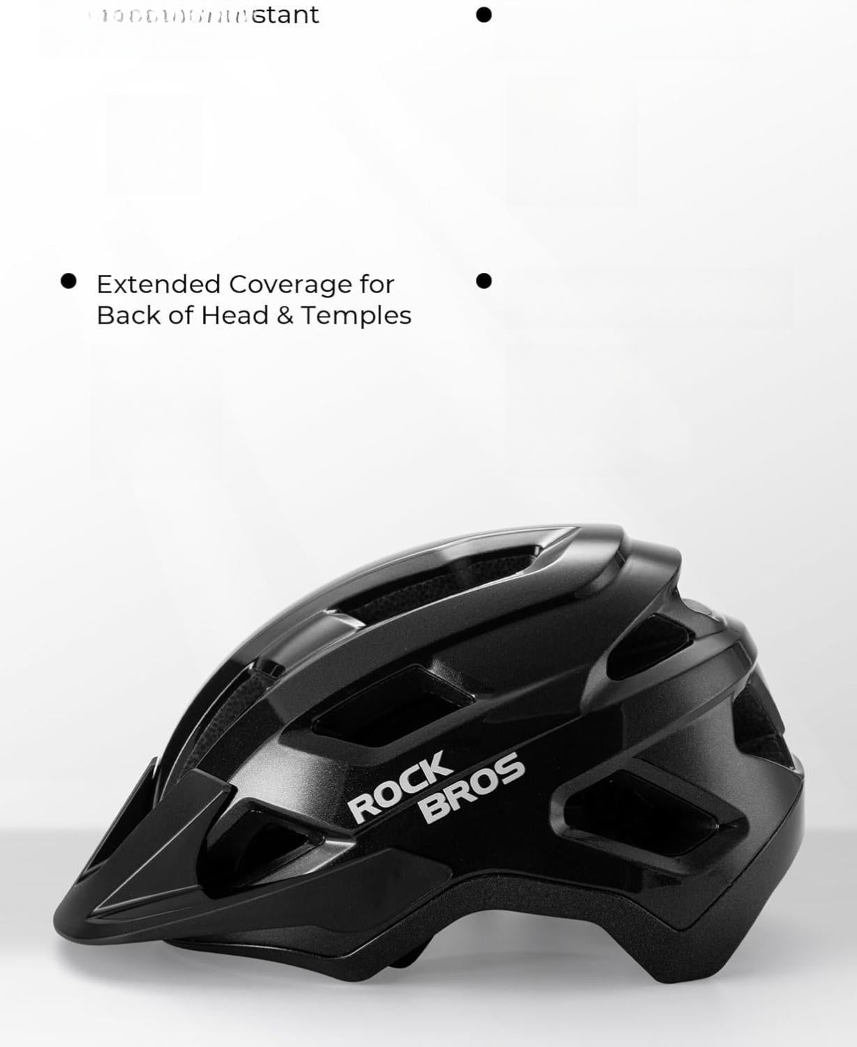 ROCKBROS casco de bicicleta certificado CE para jóvenes y niños con visera desmontable ajuste profundo seguro para MTB BMX descenso en bicicleta y patinaje con ventilación a 360 grados