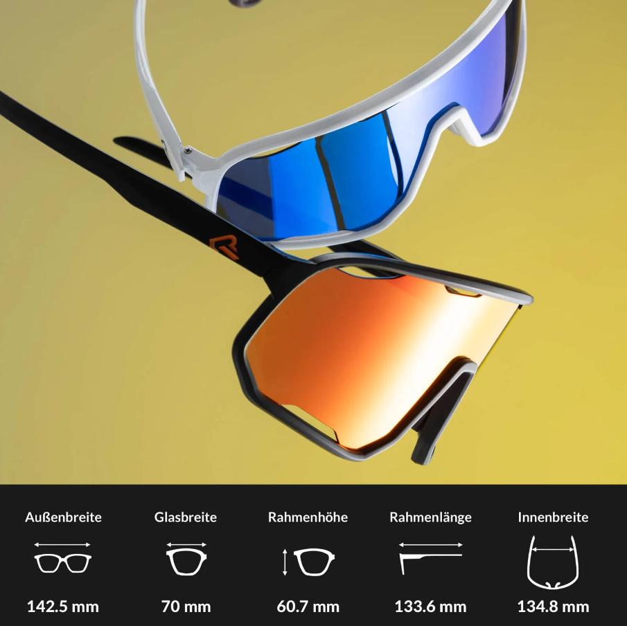 ROCKBROS Gafas de ciclismo Gafas de sol fotocromáticas Protección UV Almohadillas nasales intercambiables Mujeres/hombres