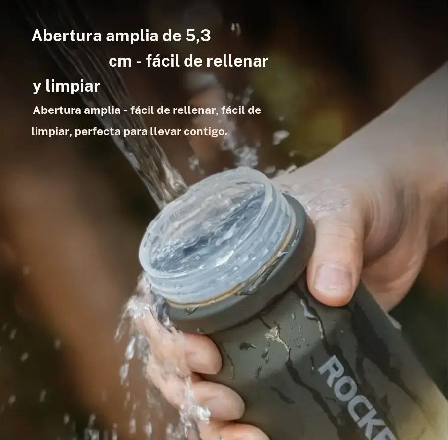 Botella Para Bicicleta Con Tapa Tipo Pull-top A Prueba De Fugas 600/750ml