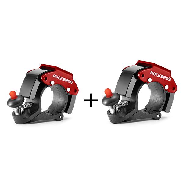 ROCKBROS Campana Bicicleta Avisador 100dB Sonido Fuerte Novedoso Mini Campana Ciclismo en Aleación de Aluminio y Acero Inoxidable de Alta Calidad & Oculta Fácil Instalación
