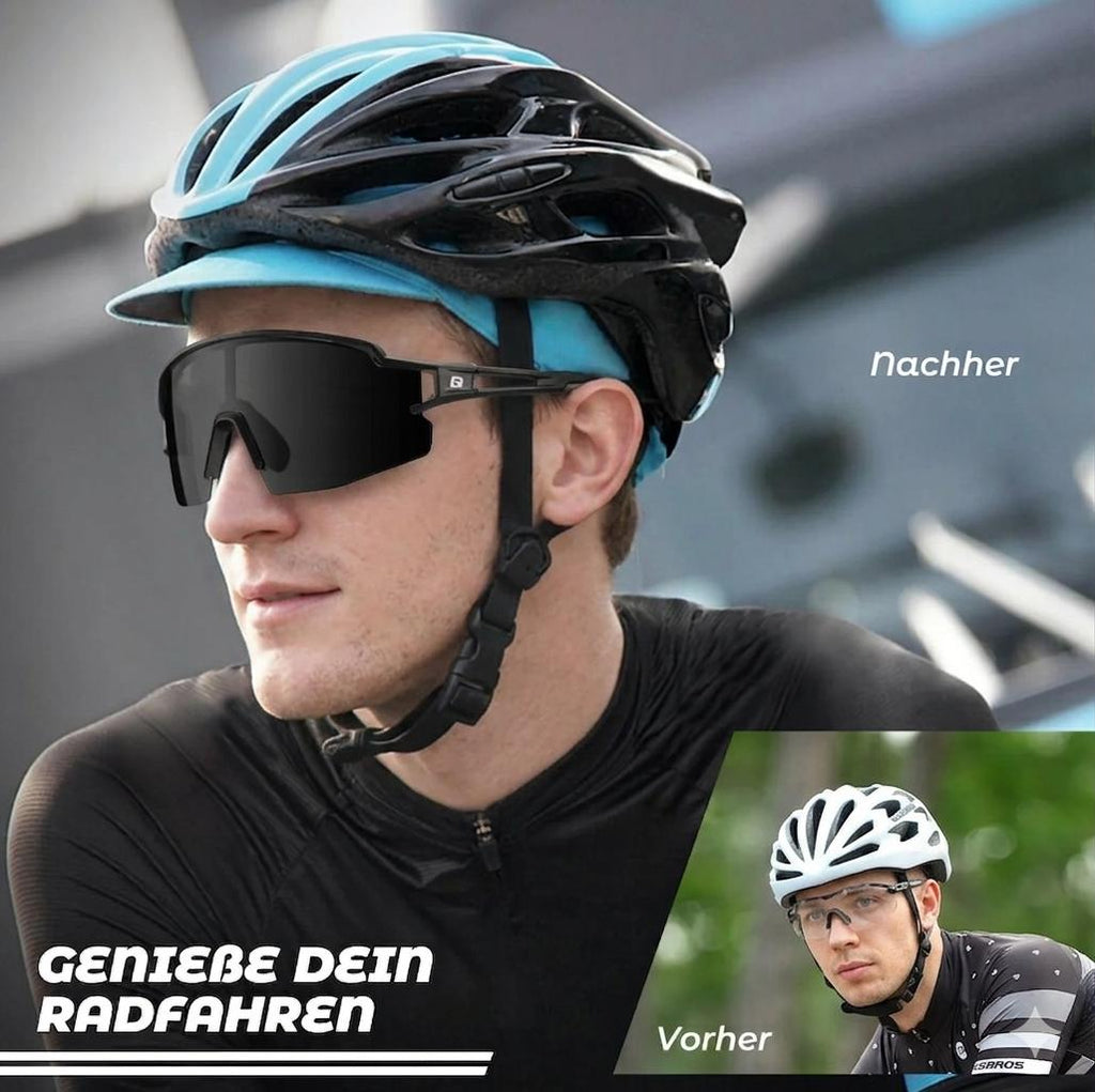 Gafas de bicicleta UV400 fotocromáticas para hombres y mujeres