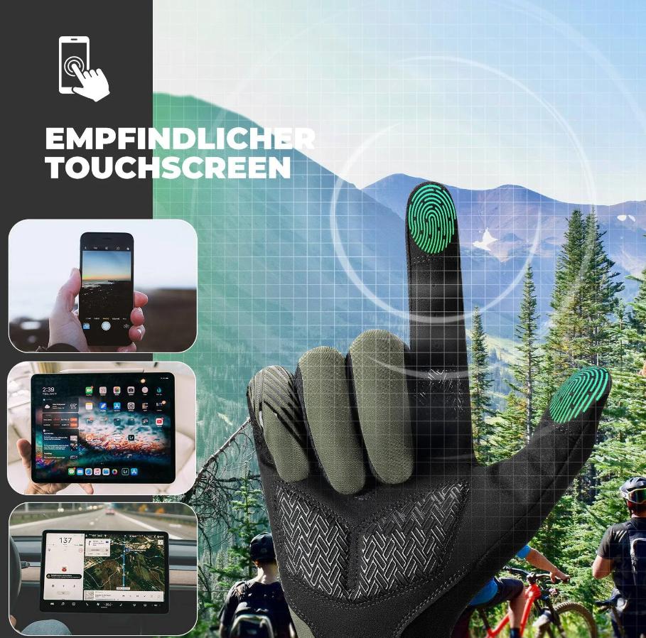 ROCKBROS Guantes Ciclismo Mujer/Hombre Pantalla Táctil Antideslizante Delgado