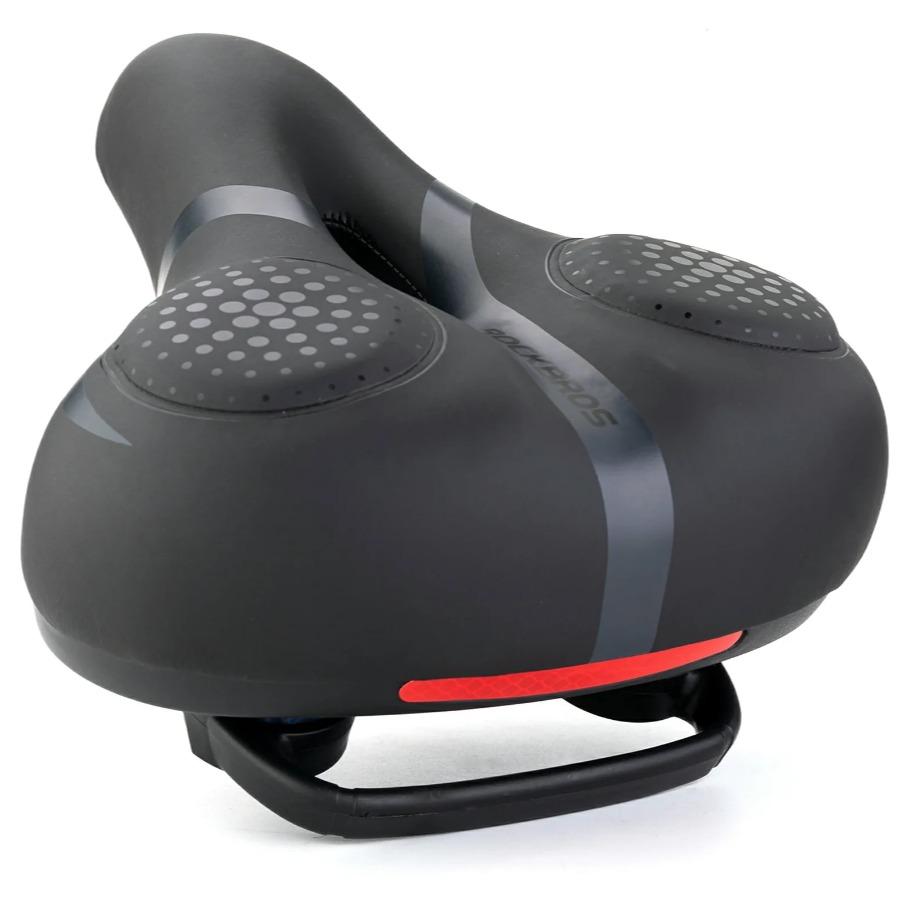 ROCKBROS sillín de bicicleta para mujeres y hombres con espuma viscoelástica cómoda, relieve que alivia la presión, para MTB, bicicletas urbanas y de trekking, ergonómico, transpirable, resistente al agua, accesorios para bicicletas urbanas, ciclismo