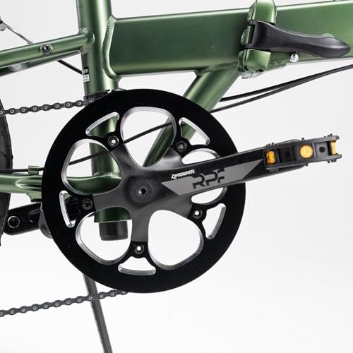 ROCKBROS bicicleta plegable de 20 inch de aluminio con 8 velocidades y frenos de disco, portátil y compacta para unisex (hombres y mujeres), diseño de plegado rápido, lista para la ciudad, duradera