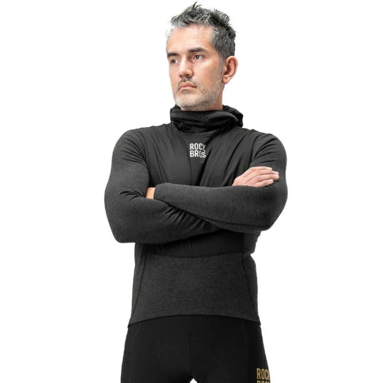 Ropa interior térmica de invierno para ciclismo masculino de manga larga
