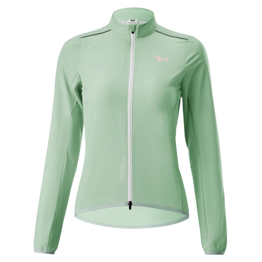 JACKA DE BICICLETA ROCKBROS TVI para mujer, transpirable y cortavientos, con cremallera YKK y detalles reflectantes, para correr, ir al trabajo en bicicleta, senderismo, camping y deportes al aire libre