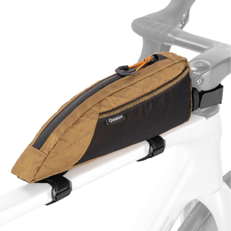 ROCKBROS Bolsa de tija superior para bicicletas gravel y de carretera, diseño espacioso con batería externa de 20.000 mAh, compartimento elástico de malla para herramientas y snacks