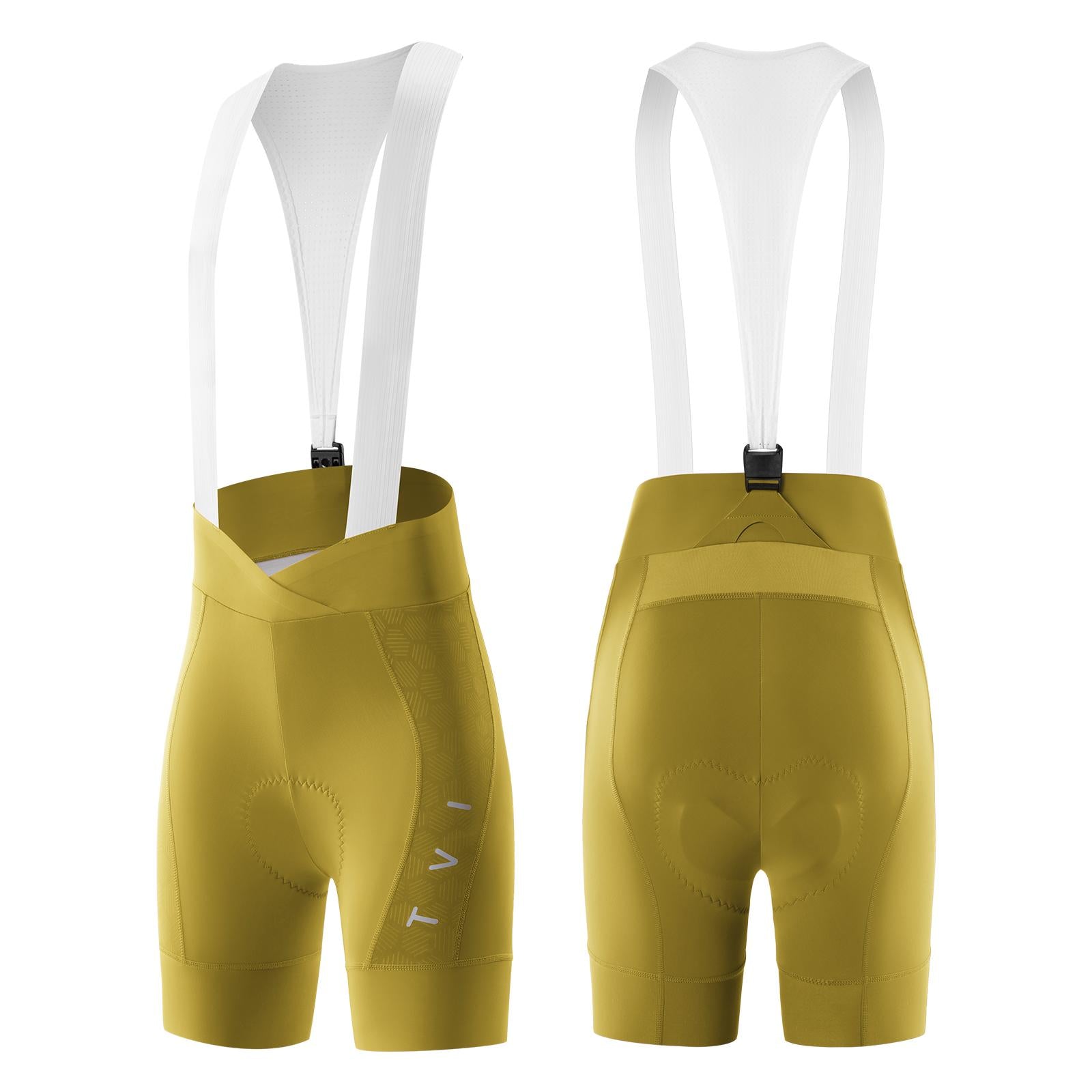 Pantalón corto de ciclismo ROCKBROS TVI para mujer, acolchado y reflectante, con bragueta magnética, tiro alto y alta elasticidad, para bicicleta de carretera y MTB