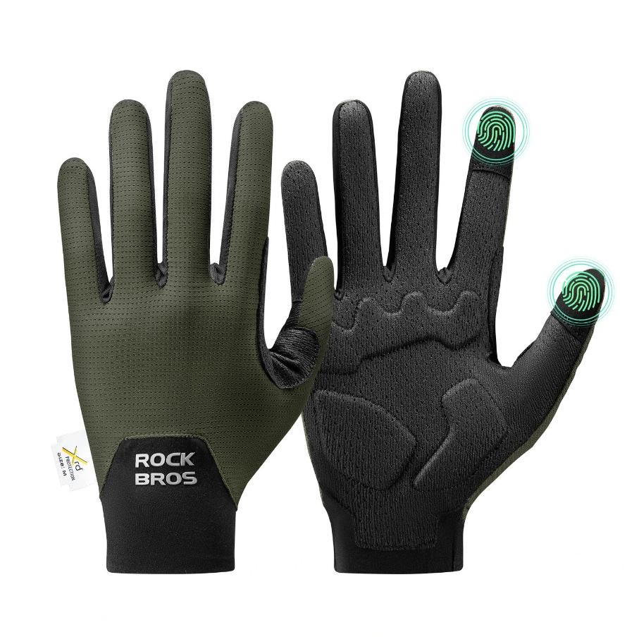 Guantes de bicicleta ROCKBROS con amortiguación de impactos