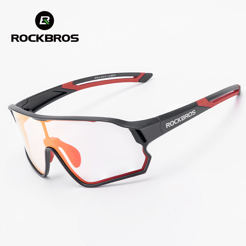 ROCKBROS Gafas de ciclismo para niños Protección UV400 Gafas de sol polarizadas Hechas de material TR90 para una visión óptima y comodidad de uso Visión sin deslumbramiento Diseño ligero y portátil Adecuado para ciclismo y varias actividades al aire libre