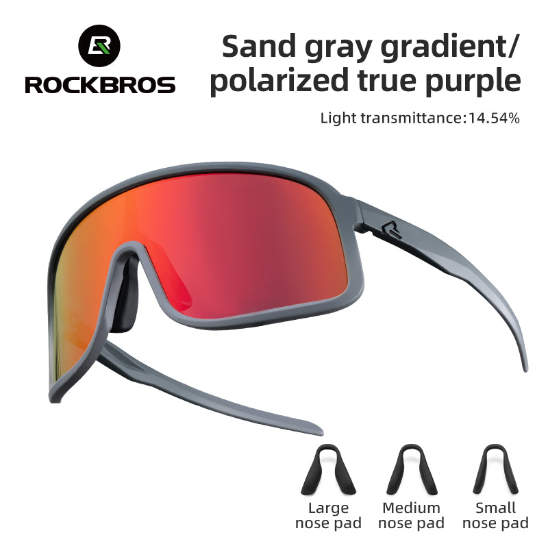 ROCKBROS gafas de sol fotocromáticas autotónicas, protección UV400, serie SHOWDOW, montura TR90, estuche de EVA, para ciclismo & foto deportivo