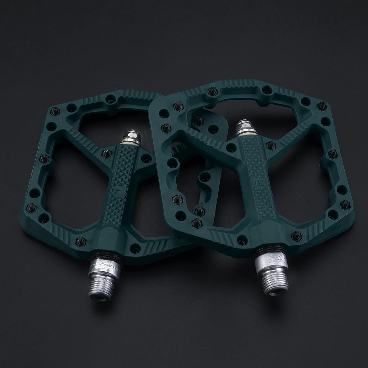 ROCKBROS Pedal de Bicicleta de Nylon MTB Pedal Antideslizante Resistente al Desgaste 9/16’’ Pedales para MTB, Bicicleta de Carretera, Bicicleta Eléctrica