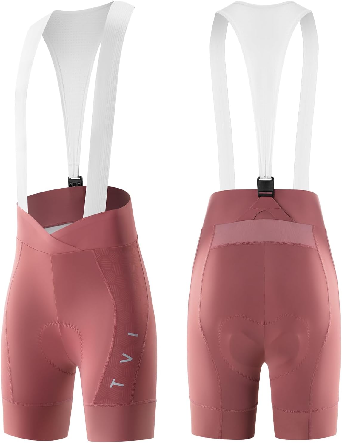 Pantalón corto de ciclismo ROCKBROS TVI para mujer, acolchado y reflectante, con bragueta magnética, tiro alto y alta elasticidad, para bicicleta de carretera y MTB