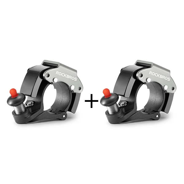 ROCKBROS Campana Bicicleta Avisador 100dB Sonido Fuerte Novedoso Mini Campana Ciclismo en Aleación de Aluminio y Acero Inoxidable de Alta Calidad & Oculta Fácil Instalación