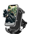 ROCKBROS Soporte Móvil Bicicleta & Moto – Rotación 360°, Antigolpes & Seguro, para Smartphones 4.7–7 Pulgadas, Fácil Instalación Material EVA Resistente Puerto de Carga Compatible con Teléfonos, Ideal E-Bike, Bicicleta de Carretera, MTB, Urbano