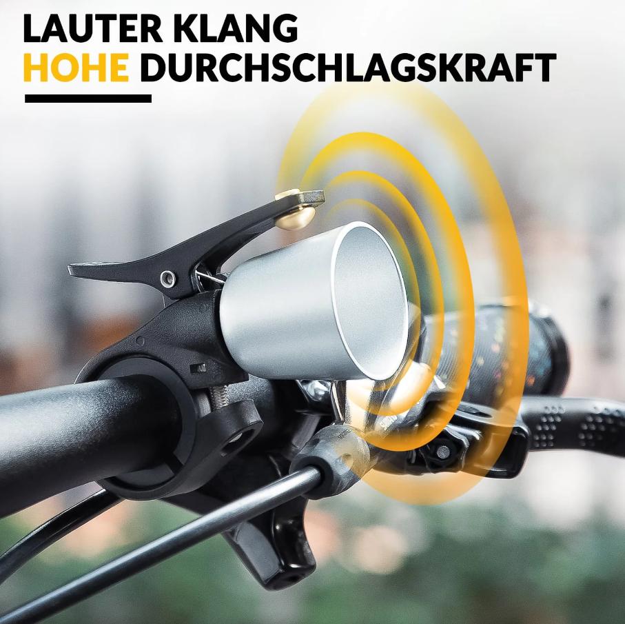 ROCKBROS timbre de bicicleta retro y potente para MTB y bicicletas de carretera, compatible con manubrios de 22–31,8 mm, diseño universal en aleación de cobre, fácil de usar