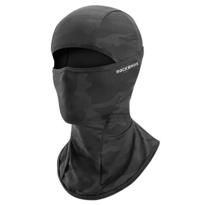 ROCKBROS balaclava de verano, cubrebarbilla refrescante con protección UV y tejido Ice Silk (UPF 50+), ultraligero y transpirable, compatible con casco para ciclistas, motociclistas y usuarios de patinetes eléctricos