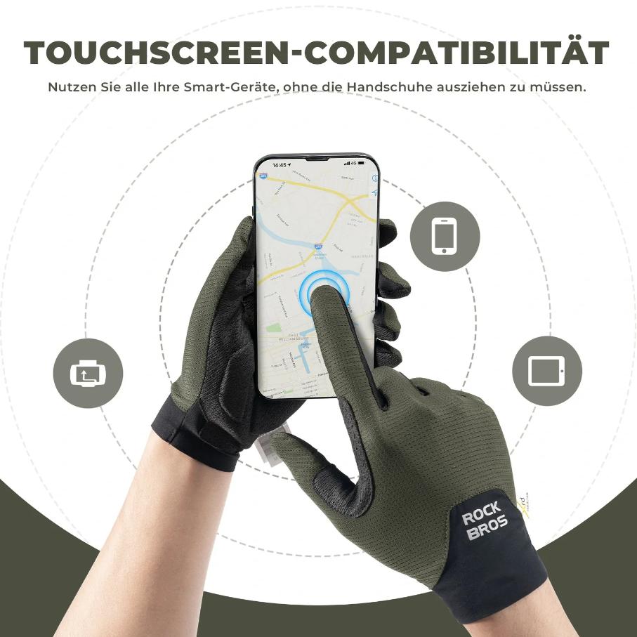 Guantes de bicicleta ROCKBROS con amortiguación de impactos