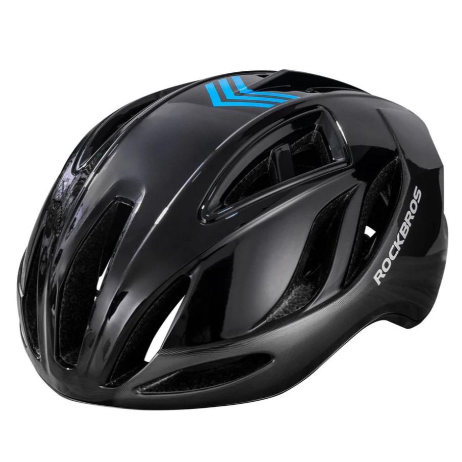 ROCKBROS Casco de bicicleta certificado CE 58-62 cm Casco urbano ajustable Ventilación Unisex Carcasa de policarbonato (PC) y forro de EPS Materiales de alta calidad Acolchado desmontable y correa de barbilla