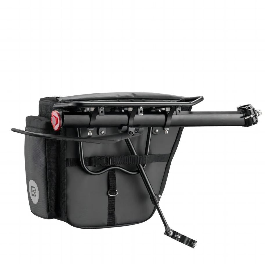 ROCKBROS portapaciente de bicicleta de aluminio robusto y ligero para MTB/trekking de 24–29 inch con guardabarros y reflector, ideal para ir al trabajo y bikepacking