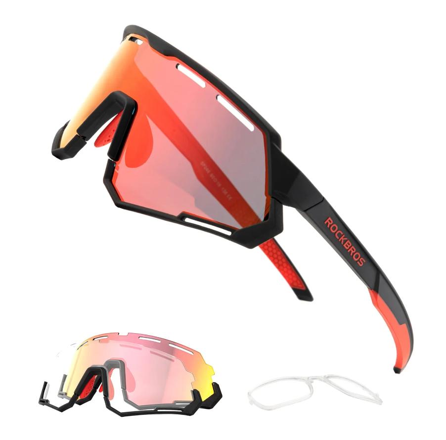 ROCKBROS Gafas Ciclismo 2 en 1 Gafas Deportivas Polarizadas & Fotocromáticas