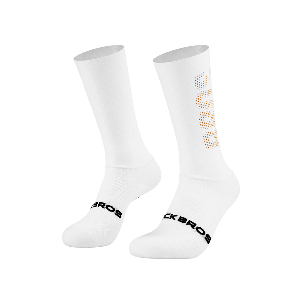 ROCKBROS calcetines de ciclismo, transpirables, de compresión, de 95% poliamida y 5% elastano, con tejido de malla para una ventilación y comodidad óptimas