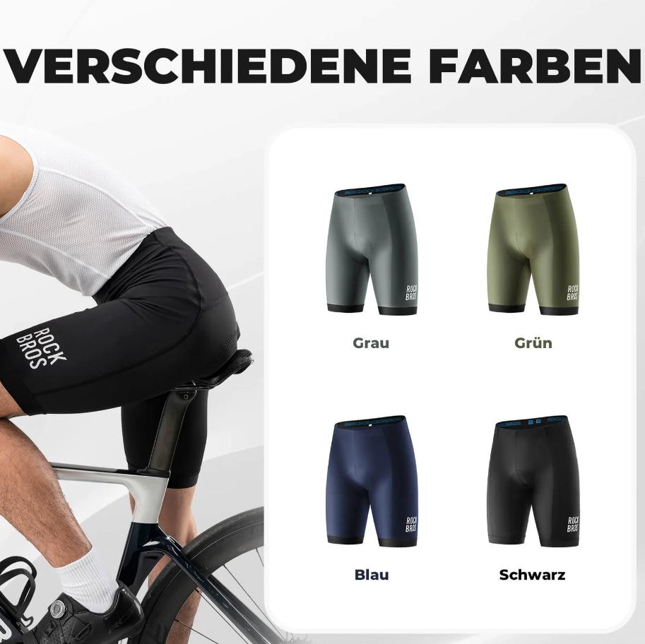 ROCKBROS Pantalones Cortos de Ciclismo con Acolchado para Hombre - Corte 3D y Tela Ultraelástica - Logo Reflectante - Máxima Comodidad y Seguridad en Bicicleta deporte shorts