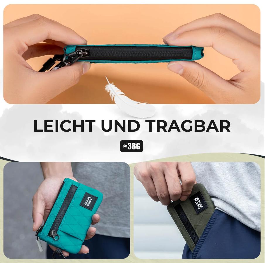 CARTERA COMPACTA ROCKBROS ️Para tarjetas y efectivo  Perfecta para el día a día, deporte y viajes ️Elegante, ligera y práctica – tu inteligente compañero de diario
