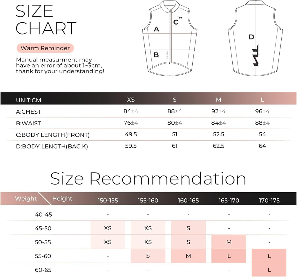 ROCKBROS chaleco de ciclismo para mujer cortavientos, ultraligero y transpirable, ajuste entallado con elementos reflectantes, cremallera bidireccional YKK para máxima libertad de movimiento