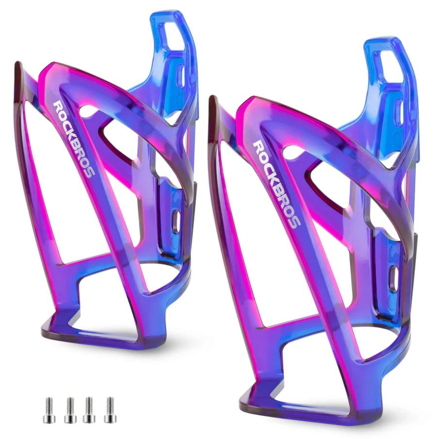 ROCKBROS Portabidón de Bicicleta Ligero PC 35g Resistente y Duradero  Alta Calidad Compatible con Varios Tamaños de Botellas Fácil Instalación  Accesorios de Ciclismo Prácticos y Estables