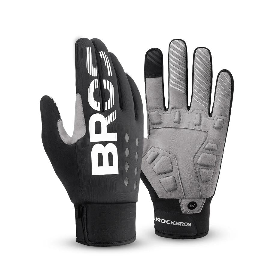 Guantes de ciclismo ROCKBROS de dedos completos con función de pantalla táctil