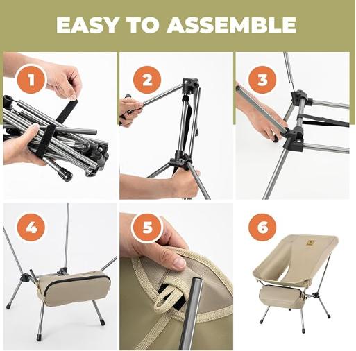 ROCKBROS Qunature Silla de camping plegable