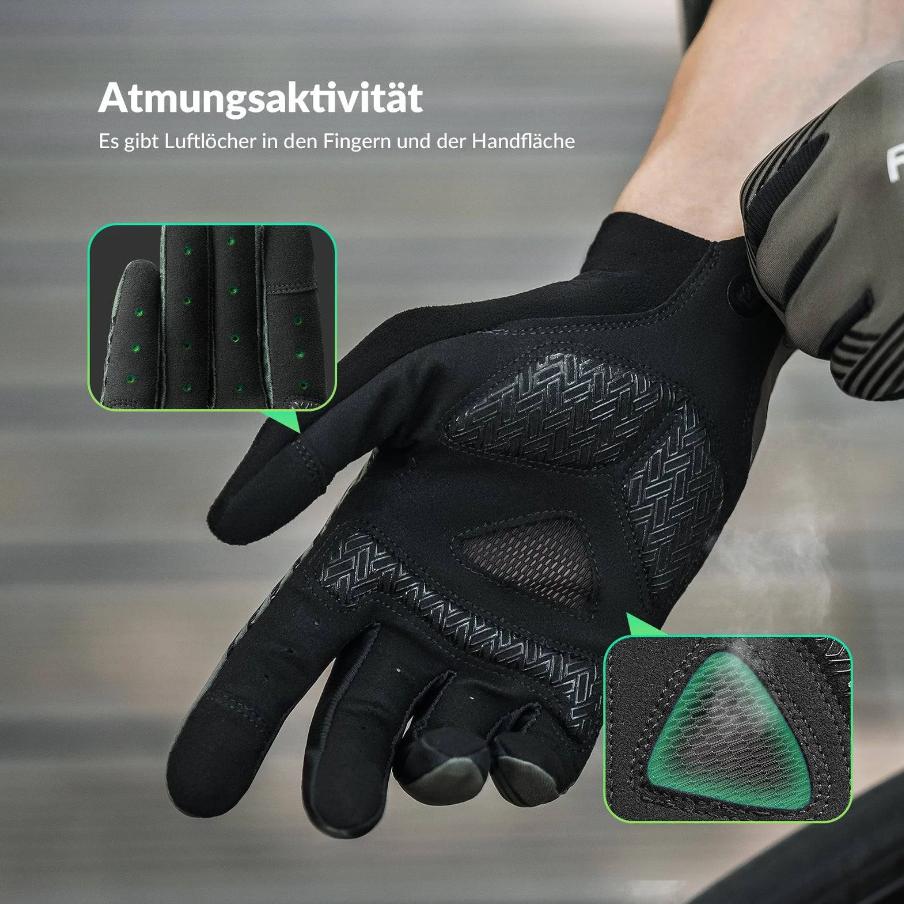 ROCKBROS Guantes Ciclismo Mujer/Hombre Pantalla Táctil Antideslizante Delgado