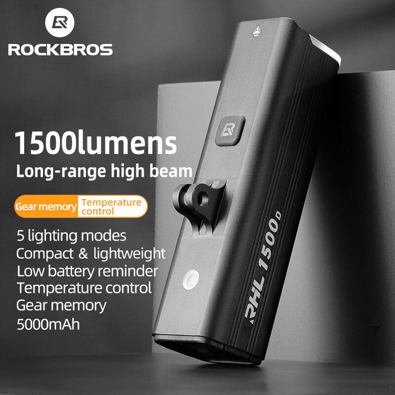 Faro para bicicleta, 1500 lúmenes, 5000 mAh