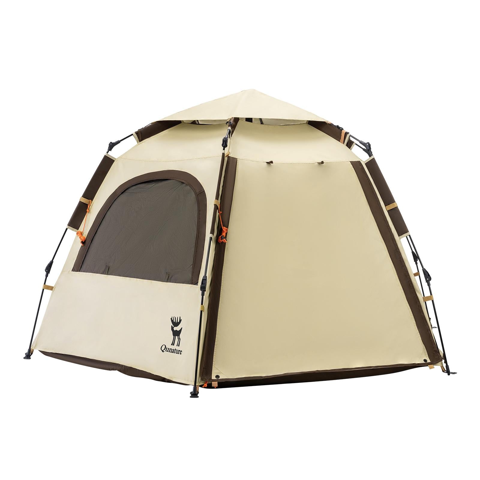 ROCKBROS tienda de campaña para exterior tipo cúpula impermeable protección solar ventilación 360° 2 puertas 4 ventanas UPF 50+ protección contra la lluvia 2000 mm ultraligera para 1-2 personas
