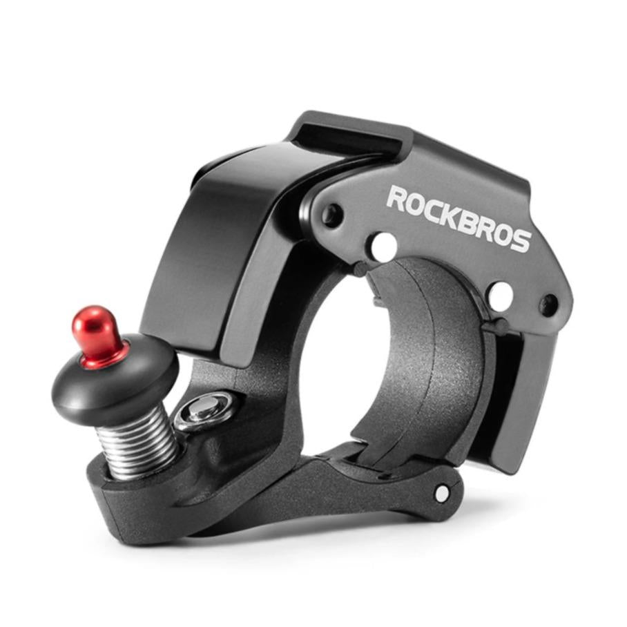 ROCKBROS Campana Bicicleta Avisador 100dB Sonido Fuerte Novedoso Mini Campana Ciclismo en Aleación de Aluminio y Acero Inoxidable de Alta Calidad & Oculta Fácil Instalación