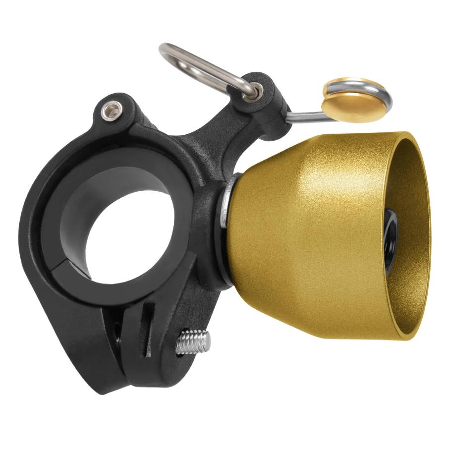 ROCKBROS campana de bicicleta mini 90 dB aleación de cobre universal compatible con manillares de 22,2 mm & 31,8 mm instalación rápida montaje antivibración bike bell