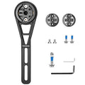 ROCKBROS soporte universal aerodinámico para ordenador de bicicleta – soporte GPS robusto compatible con Garmin, Wahoo & Bryton, fijación estable en el manillar incl.Adaptador para cámara de acción, giratorio, fácil de montar, ideal para ciudad & MTB