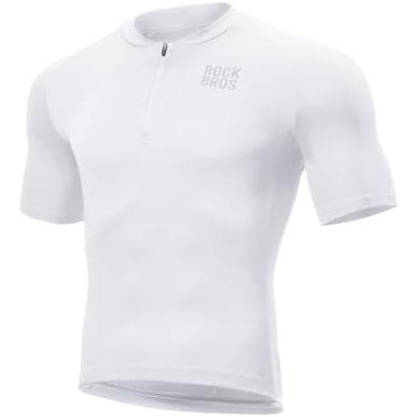 ROCKBROS Camiseta Ciclismo Hombre Manga Corta Camisetas de Ciclismo Maillot Ciclismo Bicicleta Carretera Transpirable Ropa de Ciclismo Secado Rápido para Bicicleta de Carretera Montaña Ciclismo