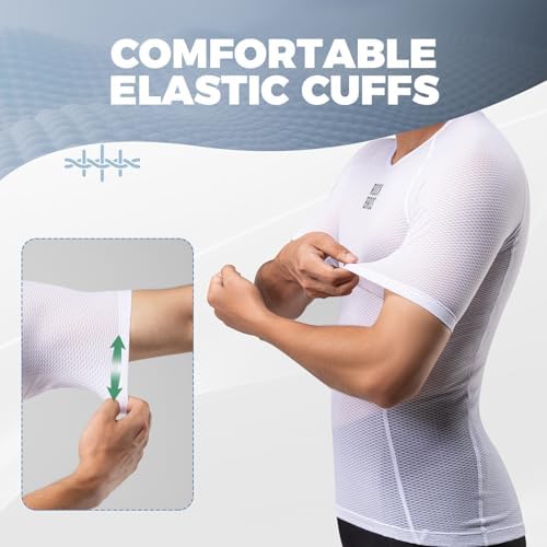 ROCKBROS Camiseta Ciclismo Hombre Manga Corta Camisetas Ciclismo Transpirable Secado Rápido Camiseta de Ciclismo Masculino para Ciclismo Correr Bicicleta de Carretera MTB
