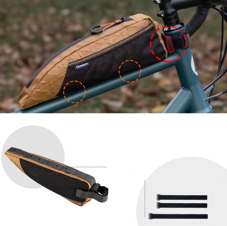 ROCKBROS Bolsa de tija superior para bicicletas gravel y de carretera, diseño espacioso con batería externa de 20.000 mAh, compartimento elástico de malla para herramientas y snacks